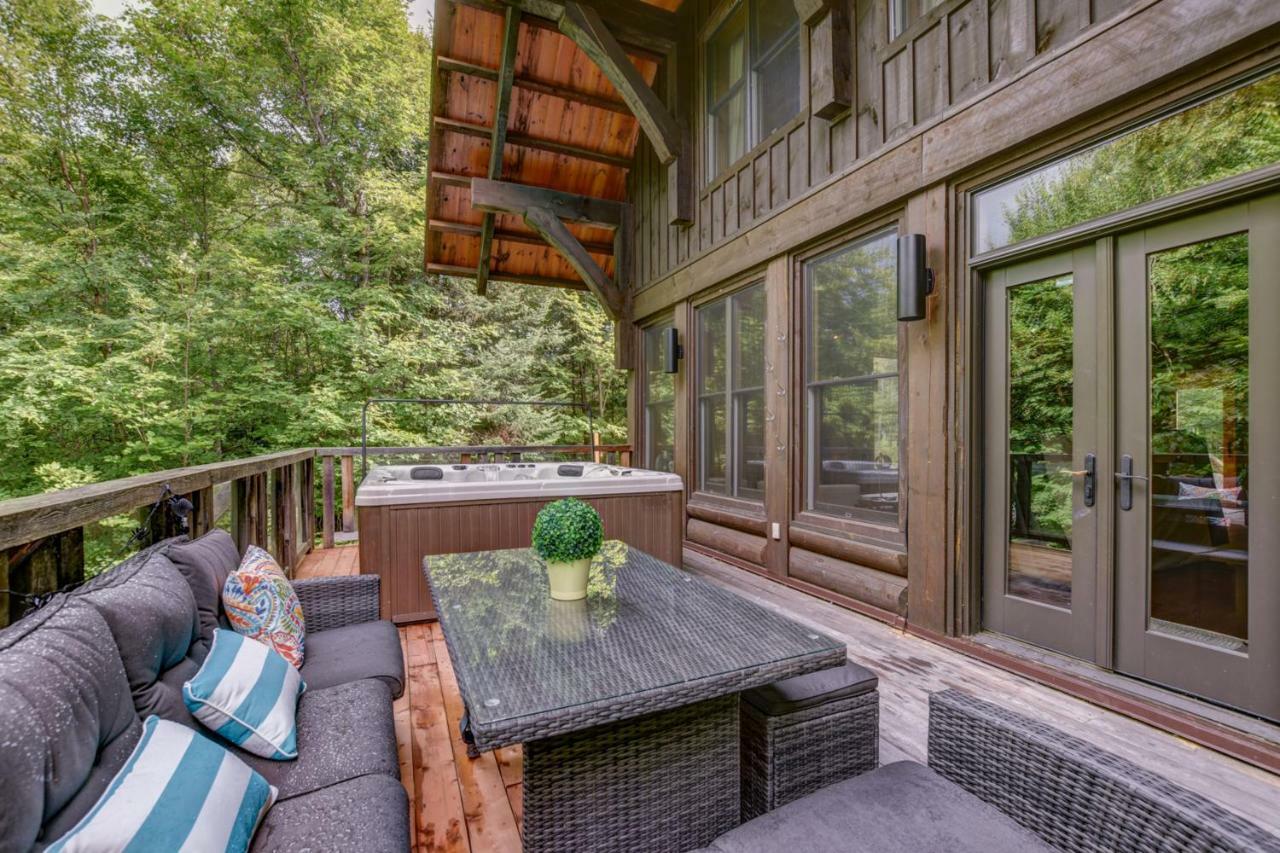 Chic Log Chalet With Hot Tub - Mont-Tremblant North Side By Reserver.Ca Лак-Сюперьёр Экстерьер фото