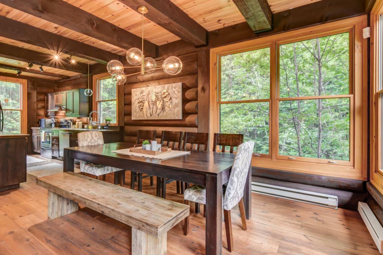 Chic Log Chalet With Hot Tub - Mont-Tremblant North Side By Reserver.Ca Лак-Сюперьёр Экстерьер фото